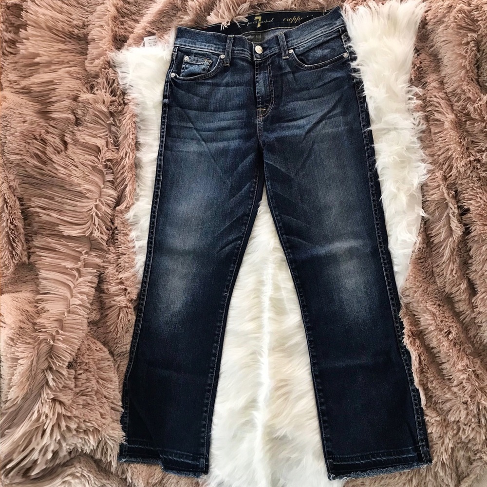 7 FOR ALL MANKIND Cropped Bootcut Size 26 Jeans